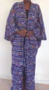 9_kimono bleu motifs blancs orange tissu soie doux taille M 22500.webp