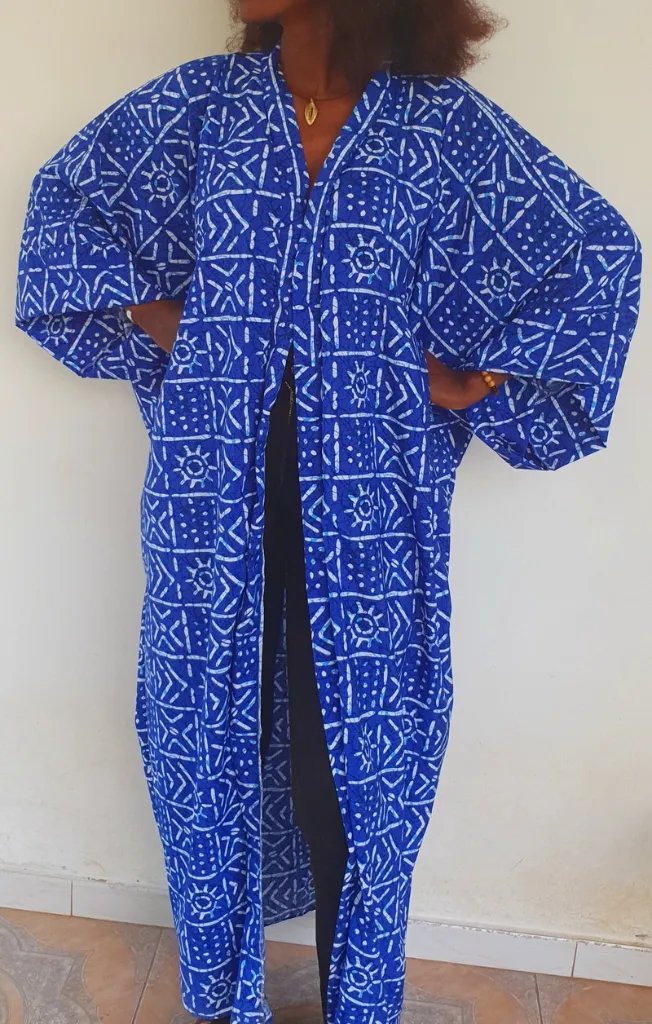6_kimono bleu tissu wax taille L 19500.webp