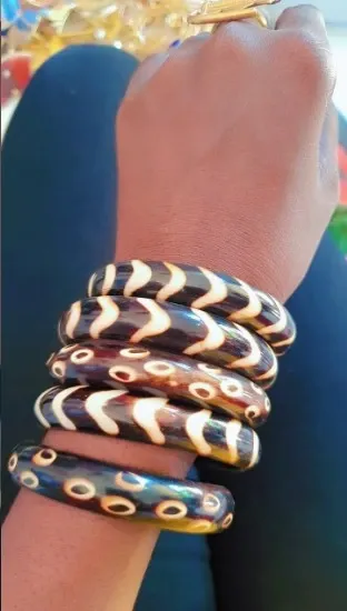Bracelet en Corne de Zébu "Nia" – Artisanat Naturel