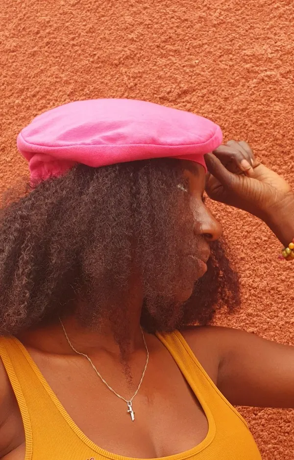 Béret en Pagne Tissé  Rose Fuchsia "Lola" – Alannaventine.
