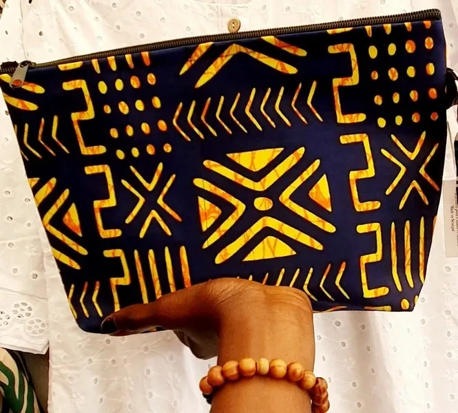 Trousse en Wax Graphique "Kira" – Alannaventine