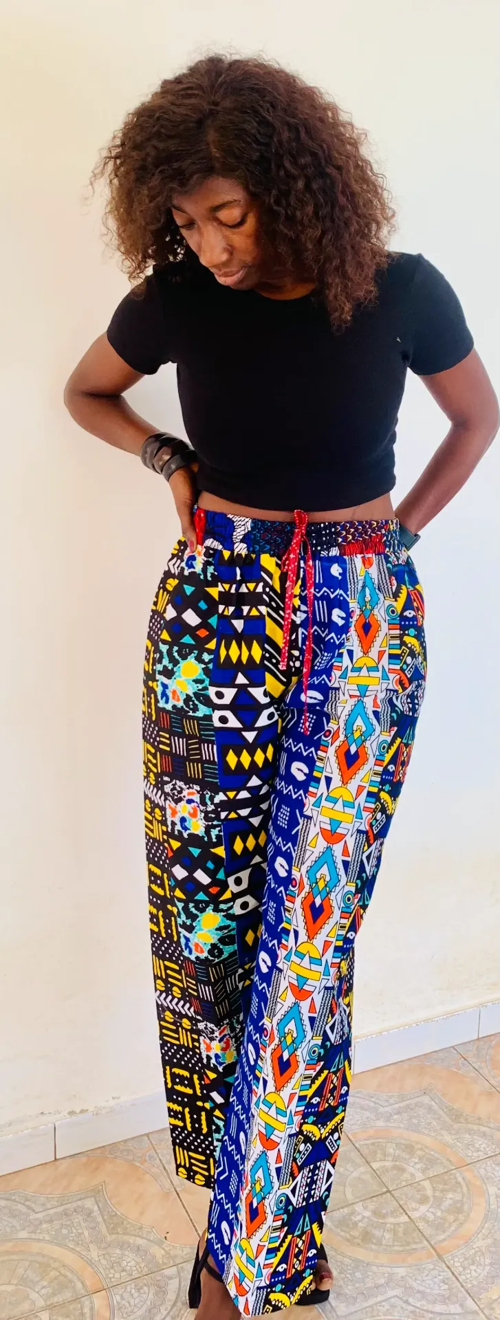 Pantalon Patchwork "Ndiol" Style Baye Fall – Taille L