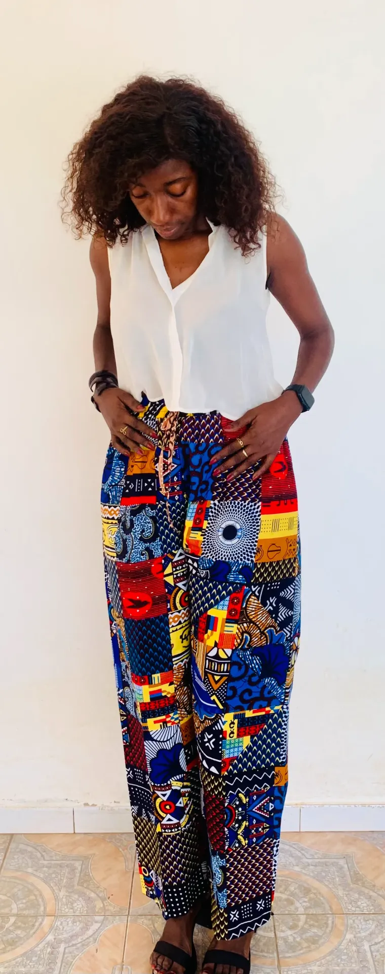 Pantalon Patchwork "Sindia" Style Baye Fall -  taille L